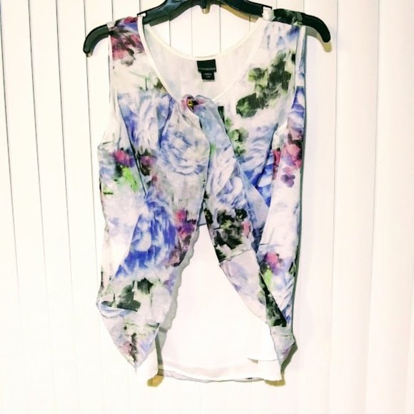 TANK TOP*COVINGTON*FLORAL*DRESSY*WOMEN L - Picture 4 of 6